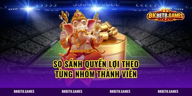 So Sánh Quyền Lợi Theo Từng Nhóm Thành Viên